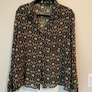 Zara green blouse